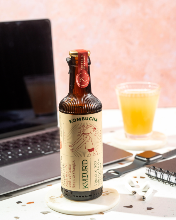 Coffee Orange Kombucha | Low Sugar | Pack of 12